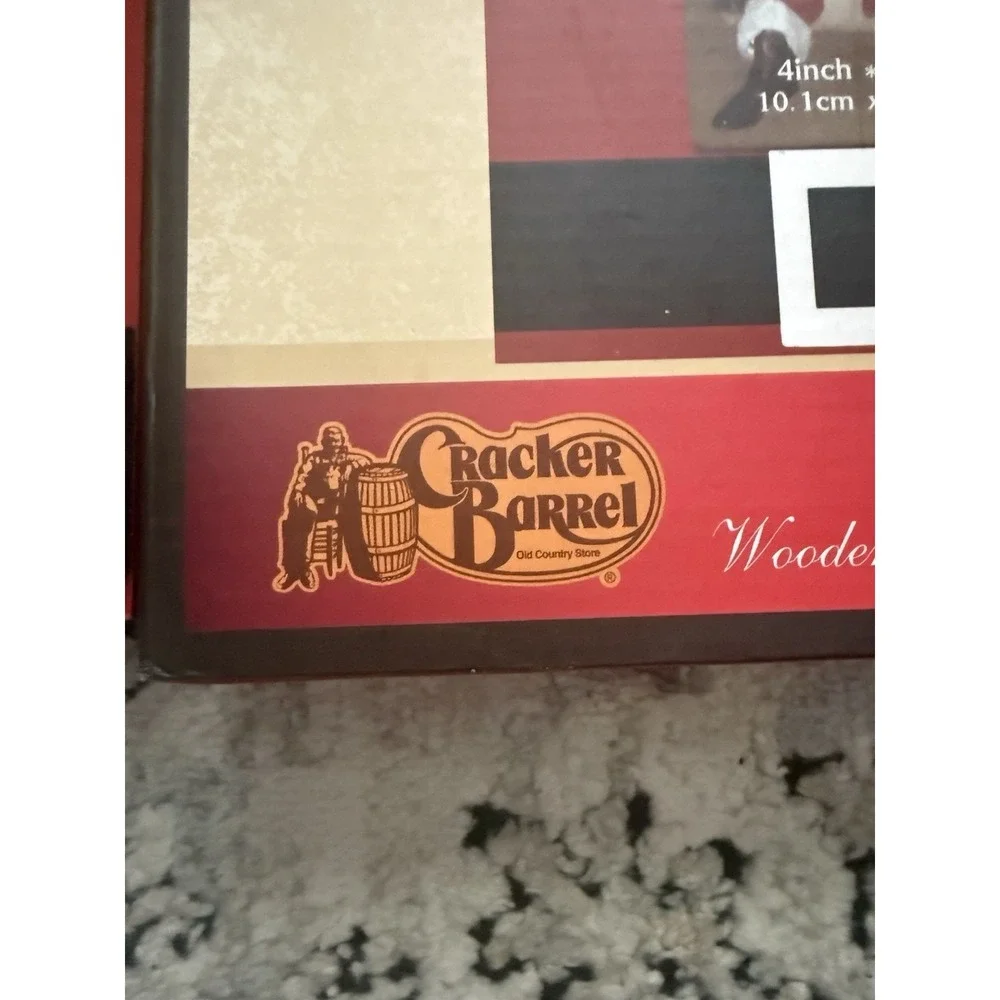 Cracker Barrel Santa and Me 4 x 6 Picture Frame- Wall Hanging- Box